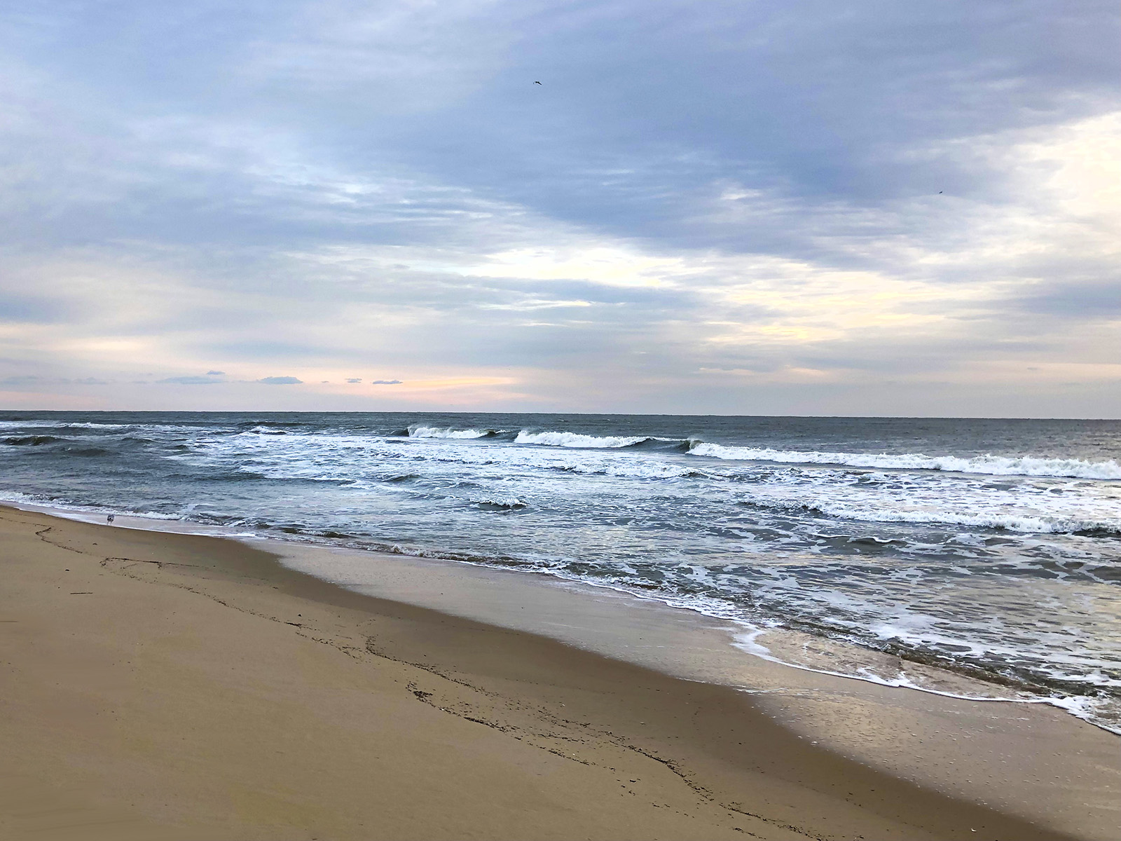 An ocean beach on the Atlantic coast